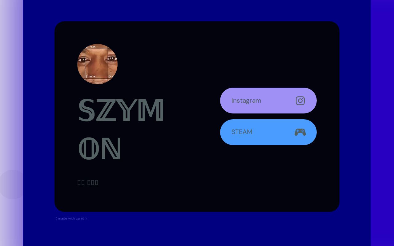 Carrd profile picture for @szymon